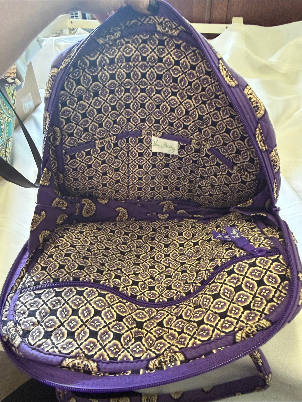 Vera Bradley - RETIRED SIMPLY VIOLET Tote - Picture 3 of 4
